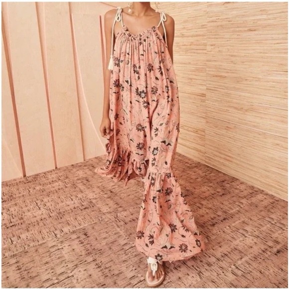 Ulla Johnson Dresses & Skirts - Ulla Johnson Pink Floral Maxi Dress
